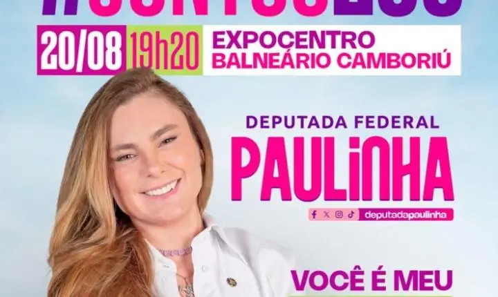 Deputada Paulinha lança candidatura a deputada federal no dia 20 de agosto