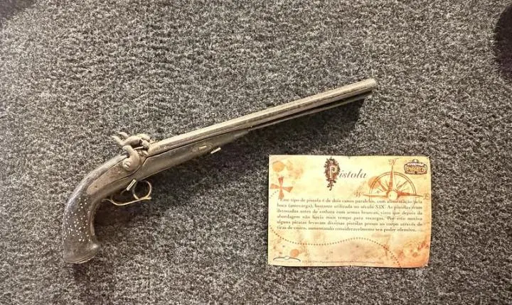 Dia do Viajante: objetos originais em parque de Santa Catarina revelam como piratas cruzavam os oceanos entre os séculos XVI e XVIII