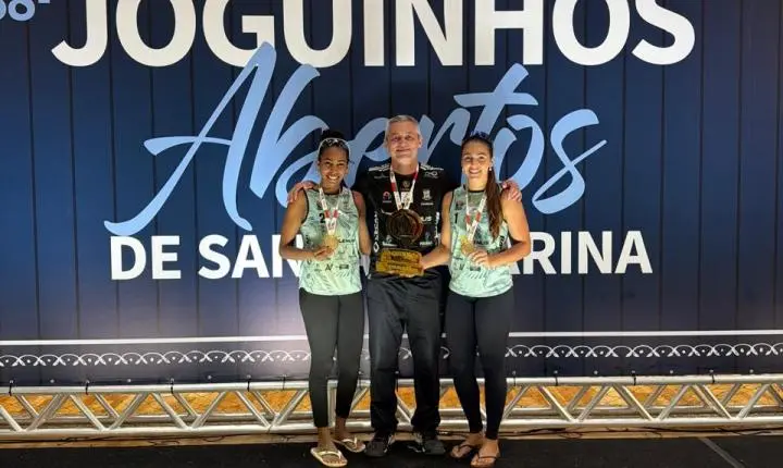 Dupla de Camboriú conquista título brasileiro e é campeã dos Joguinhos Abertos de Santa Catarina