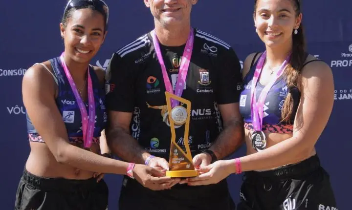 Dupla de Camboriú conquista título brasileiro e é campeã dos Joguinhos Abertos de Santa Catarina