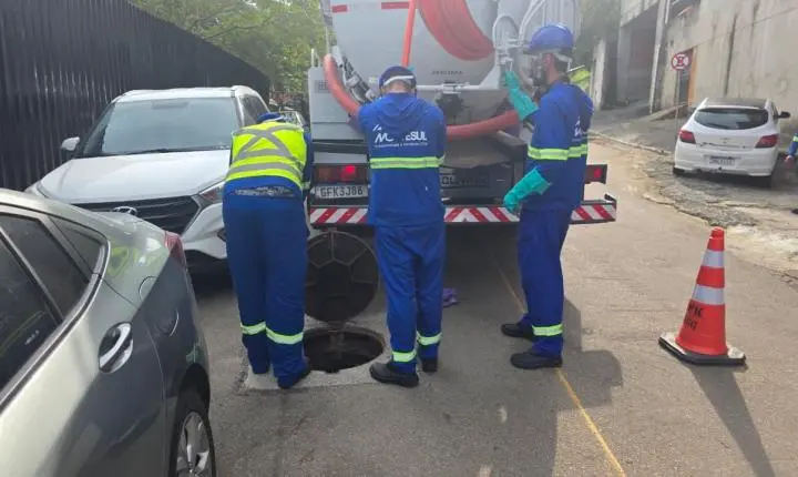 Emasa inicia inspeção da rede de esgoto no Bairro Pioneiros