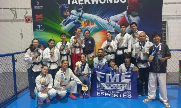 Equipe de Balneário Camboriú conquista mais de 30 medalhas na Copa Santa Catarina de Taekwondo