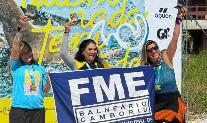 Equipe de natação de Balneário Camboriú se destaca e garante pódios na Travessia do Caraolho