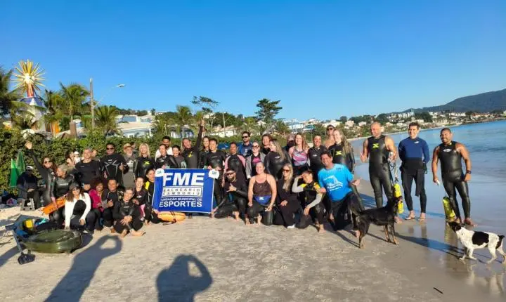Equipe de natação de Balneário Camboriú se destaca e garante pódios na Travessia do Caraolho