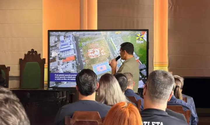 Espaço do Ginásio Ivo Silveira dará lugar ao Cetro Poliesportivo Arena Itajaí apresentado à comunidade nesta terça-feira