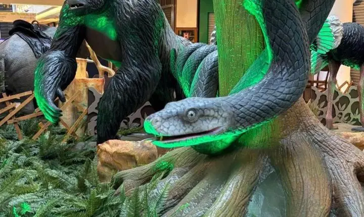 Exposição com animais animatrônicos entra na última semana no Balneário Shopping