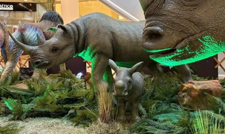 Exposição com animais animatrônicos entra na última semana no Balneário Shopping