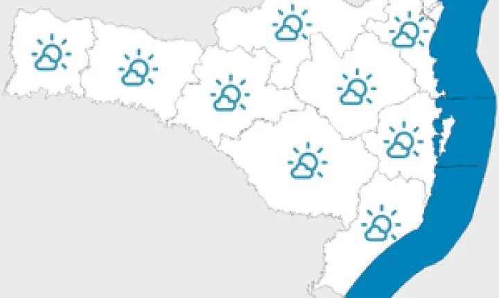 Fim da semana de sol com frio e geada em Santa Catarina 