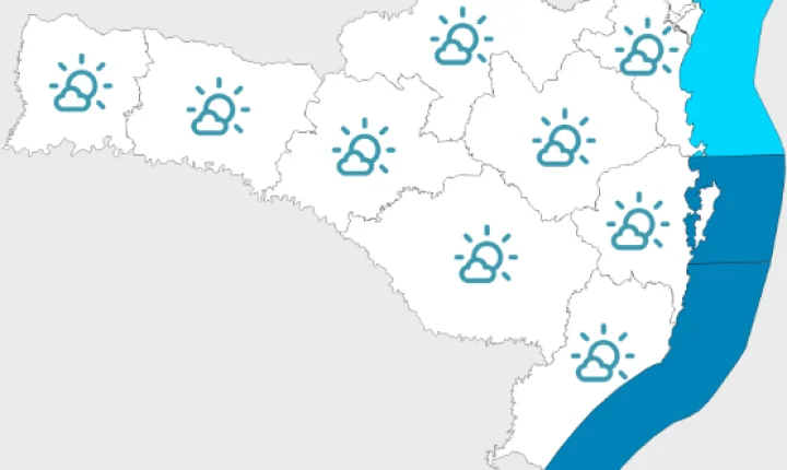 Final de semana com sol e temperatura baixa na madrugada