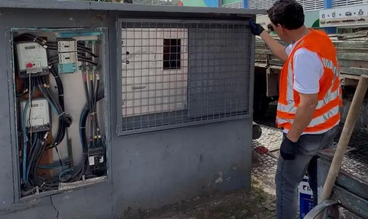 Força-tarefa reforça fiscalização do canteiro de obras da reurbanização da orla em Balneário Camboriú