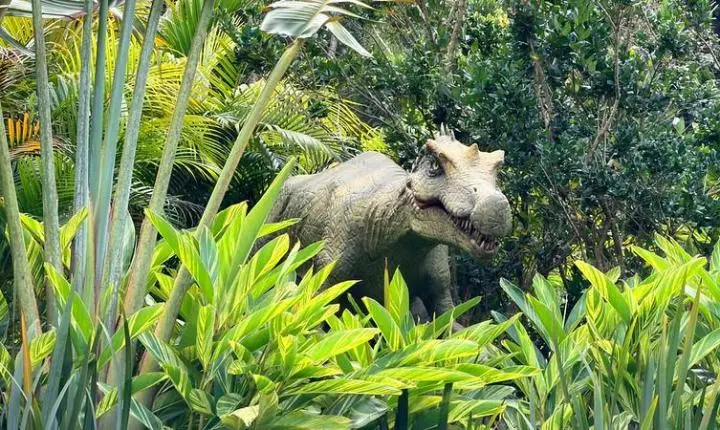 Fóssil de dinossauro que será devolvido ao Brasil tem réplica em parque de Santa Catarina