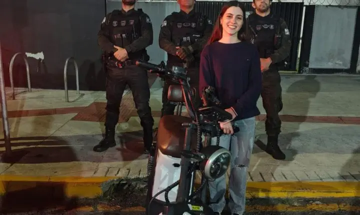 Guarda Municipal de Balneário Camboriú recupera scooter elétrica furtada em poucas horas 