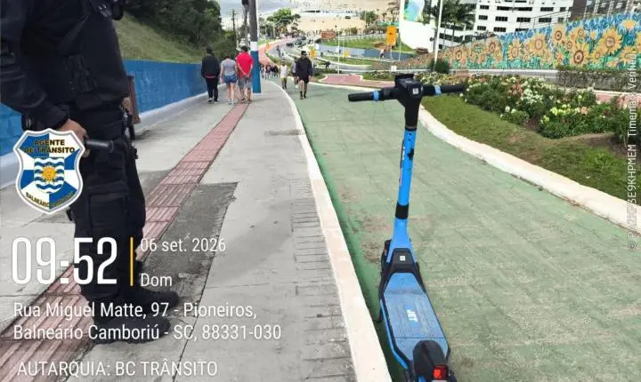 Homem é preso pelos Agentes de Trânsito após se evadir em colisão com quatro veículos - Seis acidentes de trânsito foram registrados no final de semana em Balneário Camboriú