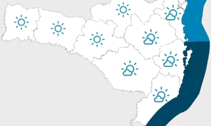 Início da semana de sol e temperatura baixa na madrugada