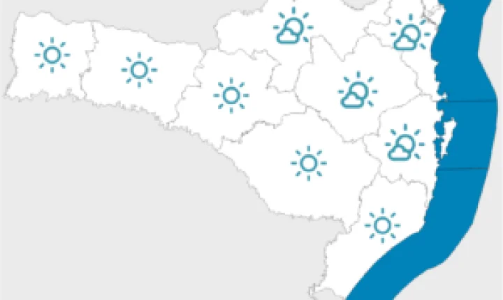 Início de semana com sol e baixas temperaturas