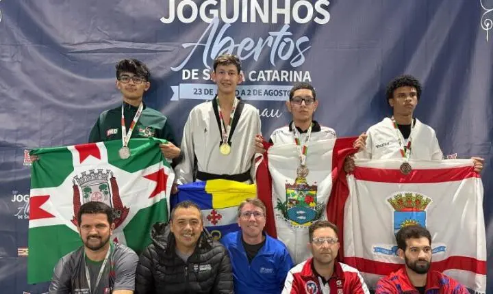Itajaí conquista ouro no Taekwondo dos Joguinhos Abertos de Santa Catarina neste sábado 