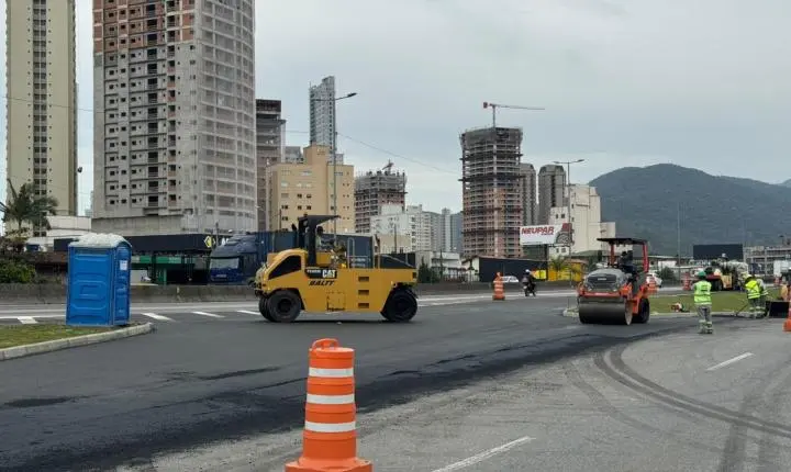 Itapema: Nova alça de acesso à BR-101 entra na reta final das obras