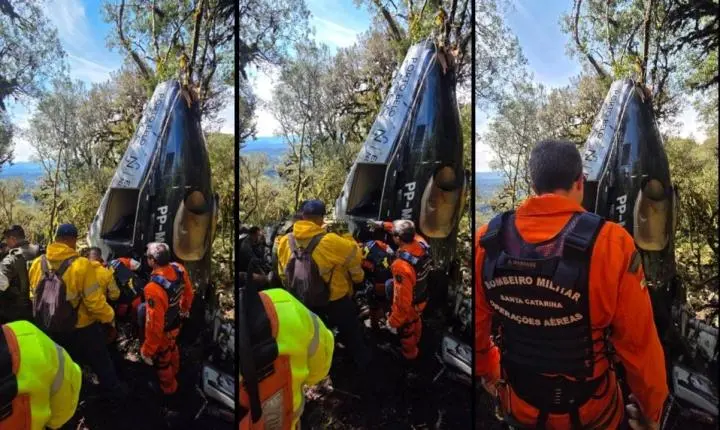 JTA avalia viabilidade para retirada de aeronave na Serra Catarinense
