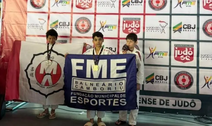 Judocas de Balneário Camboriú conquistam 11 medalhas no Troféu Santa Catarina de Menores