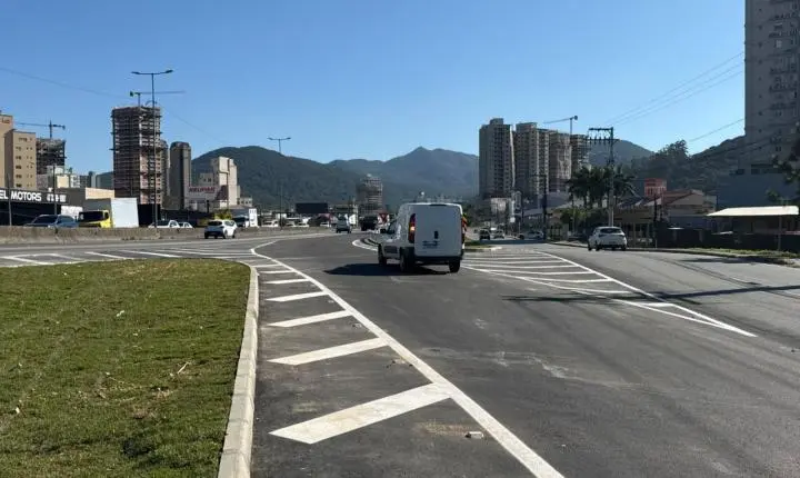 Nova alça de acesso à BR-101 é liberada para o tráfego em Itapema