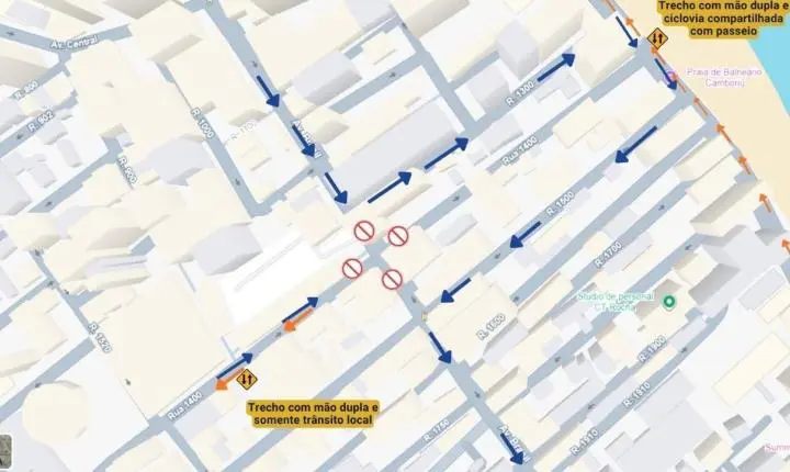 Obras de macrodrenagem alteram trânsito na próxima semana em Balneário Camboriú
