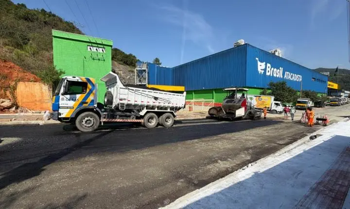 Obras do Binário da Praia Brava entram na reta final