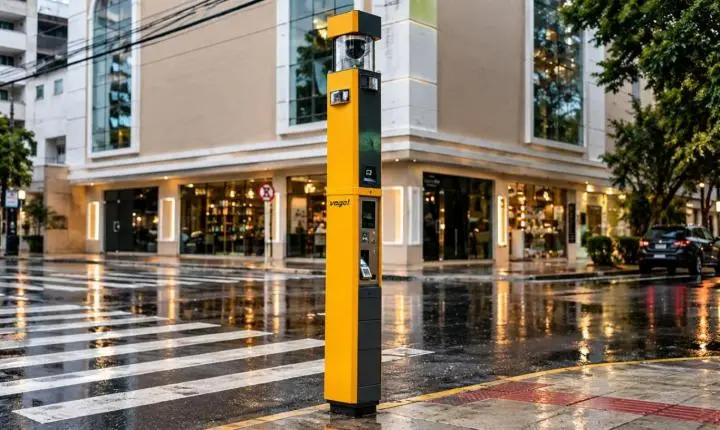 Parquímetros de Balneário Camboriú recebem câmeras para reforçar segurança pública no município
