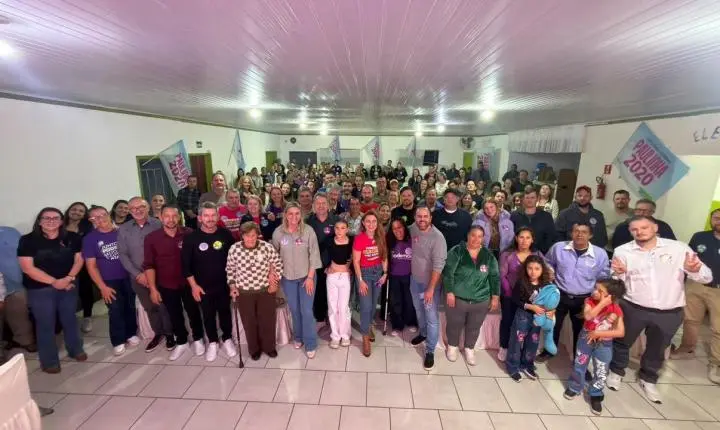 Paulinha participa de evento com apoiadores em última passagem pelo Planalto Norte de Santa Catarina