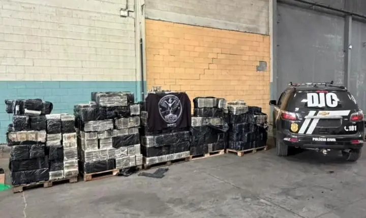 Polícia Civil apresenta detalhes da maior apreensão de cocaína da história de Santa Catarina