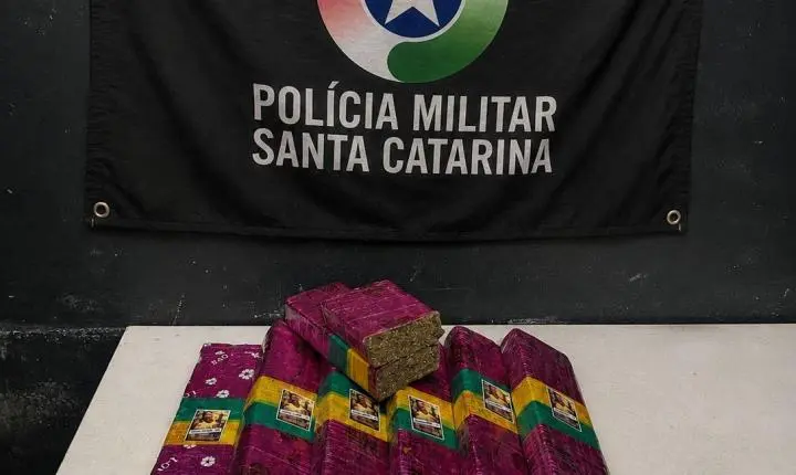 Polícia Militar apreende cerca de 6kg de maconha em Itajaí