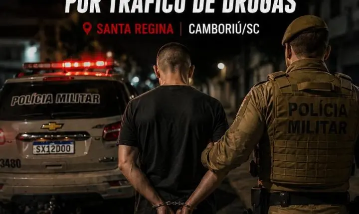 Policia Militar recaptura foragido por tráfico de drogas em Camboriú