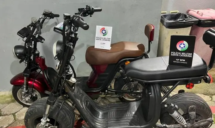 Polícia Militar recupera autopropelido elétrico e apreende envolvidos em Camboriú