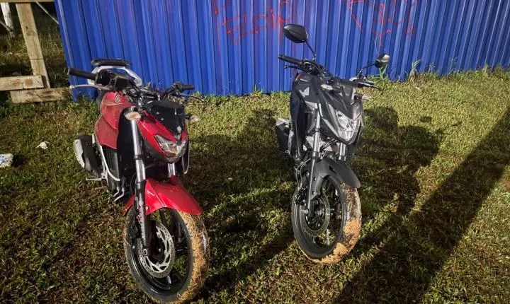 Polícia Militar recupera duas motocicletas e localiza peça de veículo furtado em Camboriú