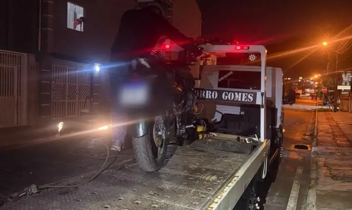 Polícia Militar recupera motocicleta furtada em Camboriú 