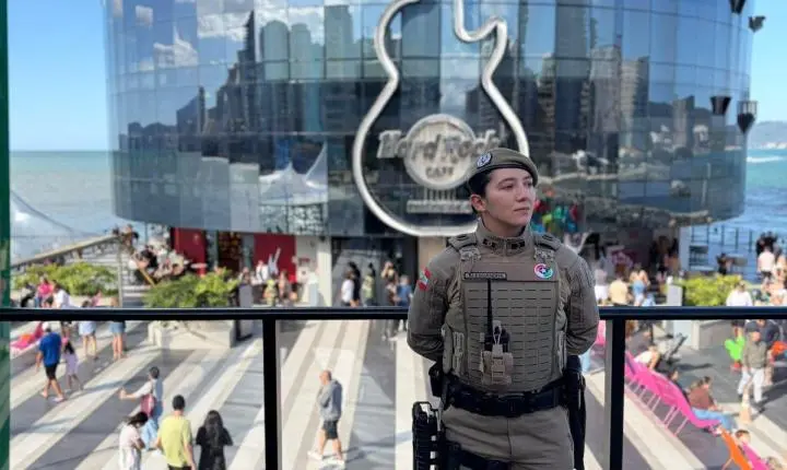 Policiais militares temporários reforçam o policiamento ostensivo e as ações preventivas em Itapema