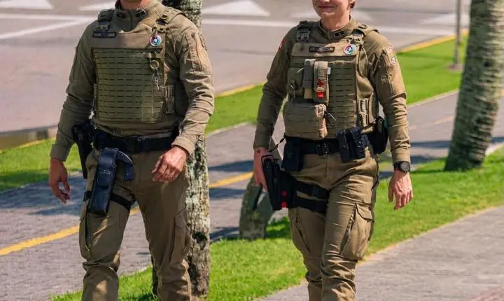 Policiais militares temporários reforçam o policiamento ostensivo e as ações preventivas em Itapema
