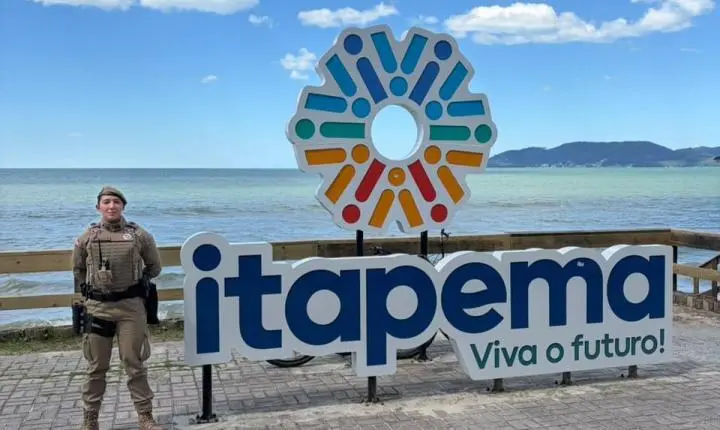 Policiais militares temporários reforçam o policiamento ostensivo e as ações preventivas em Itapema