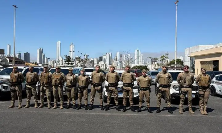 Policiamento reforçado garante segurança durante as eleições em Balneário Camboriú e Camboriú