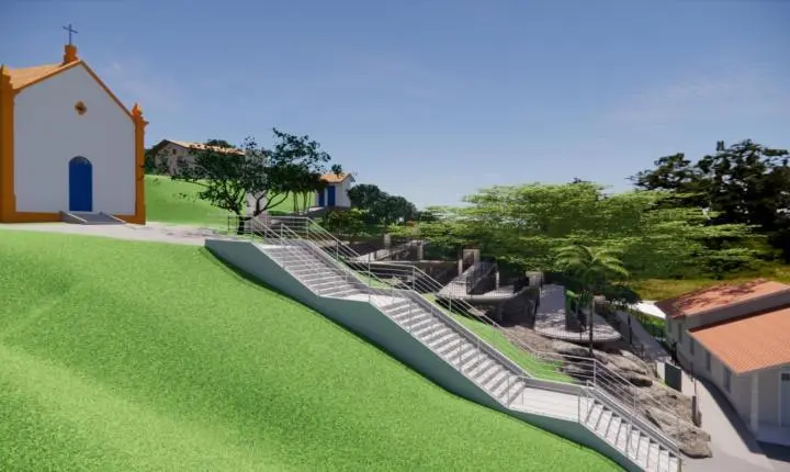 Projeto final da rampa de acessibilidade da Capela Santo Amaro é apresentado