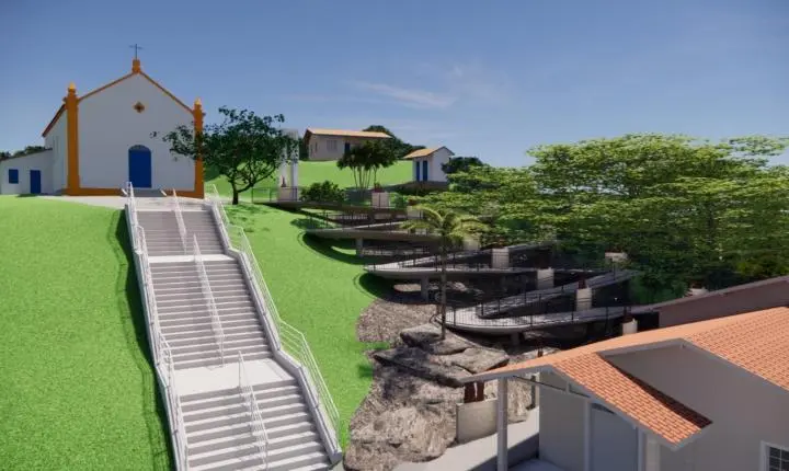 Projeto final da rampa de acessibilidade da Capela Santo Amaro é apresentado
