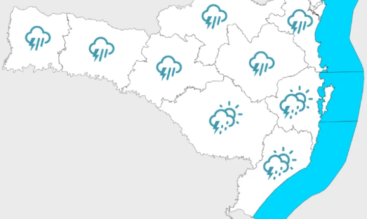 Quinta e sexta-feira com instabilidade, temporais e chuva intensa