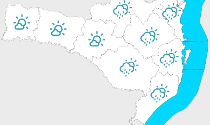 Quinta e sexta-feira de tempo mais firme em Santa Catarina