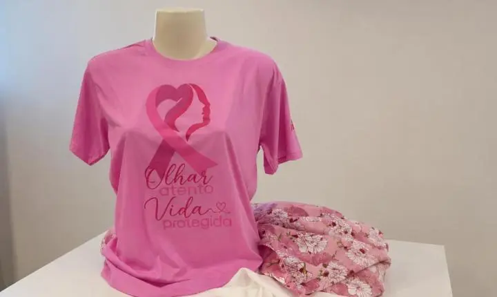 Rede Feminina de Combate ao Câncer de Navegantes lança camiseta do Outubro Rosa para apoiar pacientes oncológicas