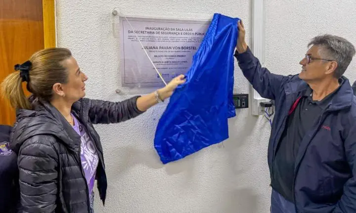 Sala Lilás é inaugurada em Balneário Camboriú e integra ações do Grupo de Proteção à Mulher
