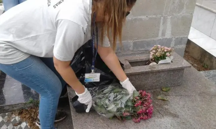 Saúde Orienta sobre prevenção à dengue nos cemitérios antes de Finados