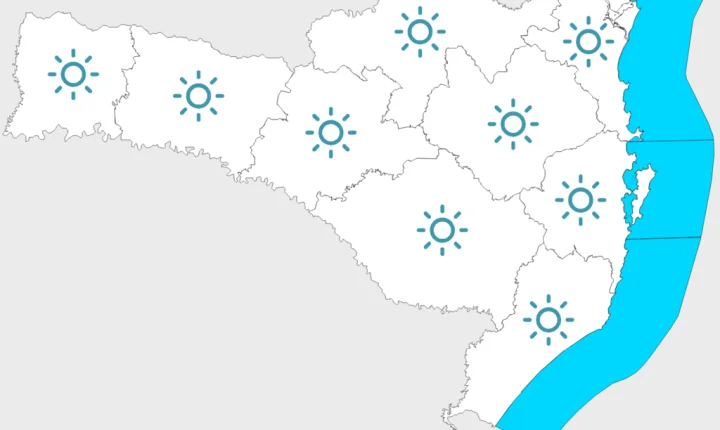 Sol, frio e geada em Santa Catarina: o tempo muda a partir de sexta-feira