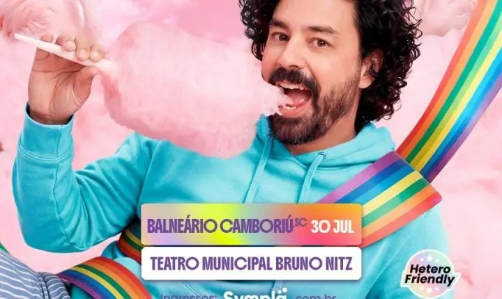 Teatro Bruno Nitz recebe comediante Fernando Pedrosa nesta quinta-feira