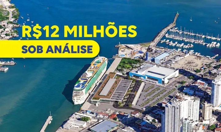 Tribunal de Contas atua preventivamente e suspende etapa de licitação de R$ 12 milhões para terminal de apoio a cruzeiros em Itajaí