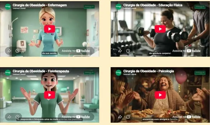 Unimed Litoral disponibiliza videoaulas sobre cirurgia da obesidade, com acesso gratuito a todos