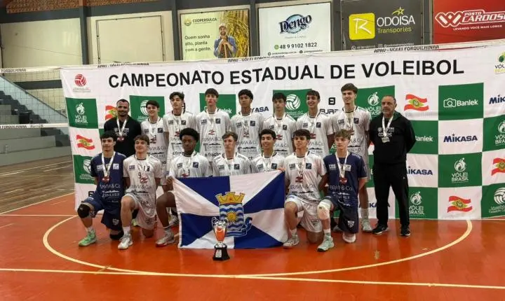 Voleibol de Balneário Camboriú conquista o 2° lugar no Campeonato Estadual Sub-17